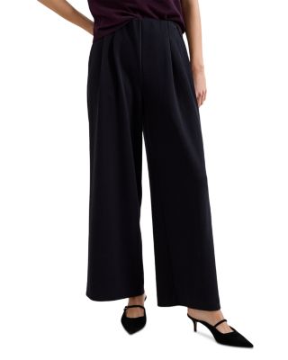 Florence Pont&eacute; Knit Wide Leg Pants