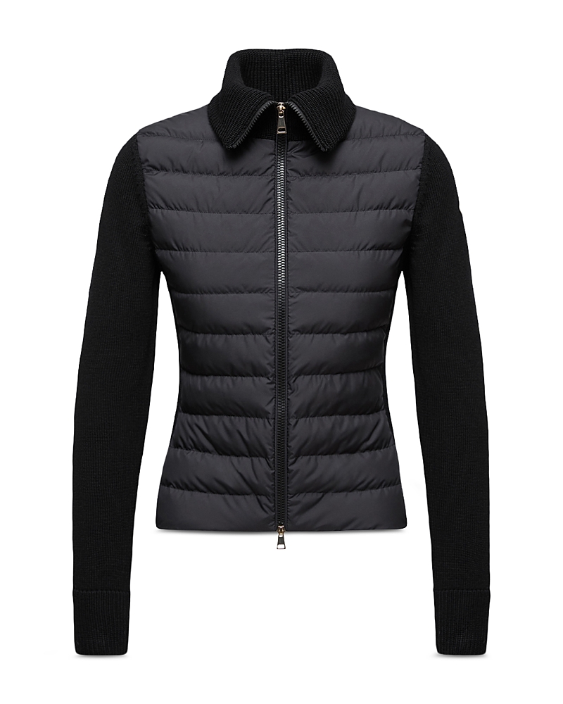 Moncler Down Mixed Media Cardigan
