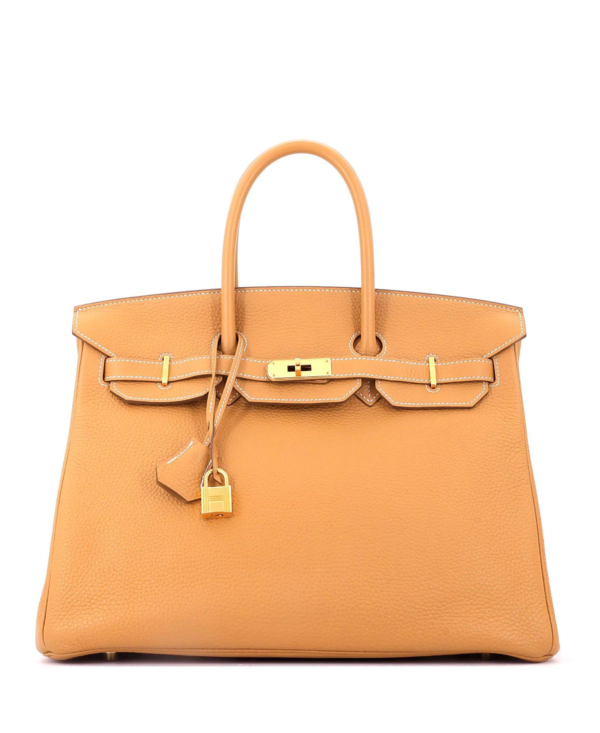 Pre-Owned HERMES Birkin 35 Togo Leather Gold Tone Hardware Satchel