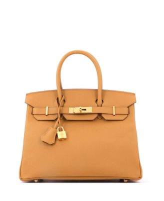 Birkin 30 Handbag Brown Epsom with Gold Hardware