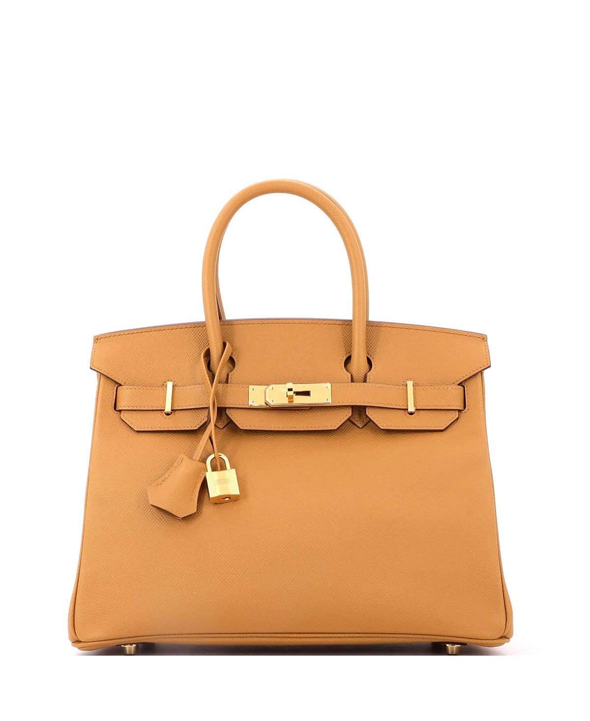 Pre-Owned HERMES Birkin 30 Handbag Brown Epsom with Gold Hardware