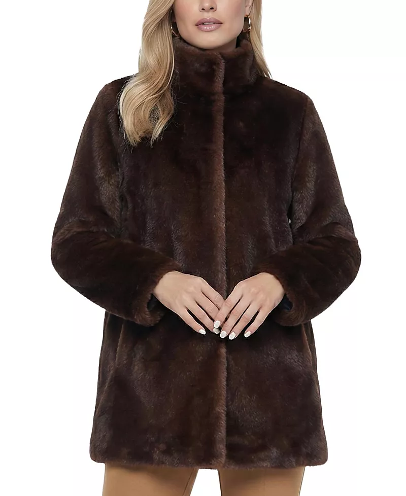 Lyla Grant Faux Fur Mink Reversible Jacket