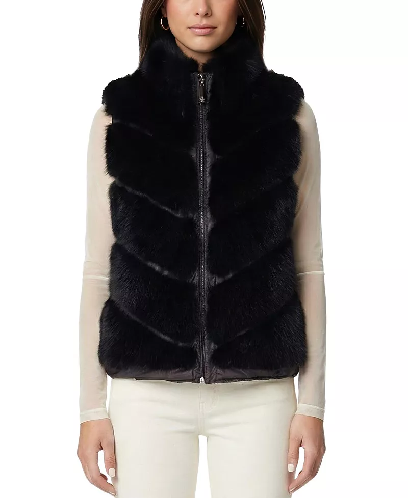 Lyla Grant Faux Fur Silver Fox Vest