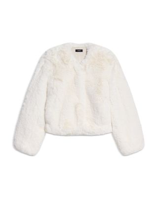 Cropped Faux Fur Jacket