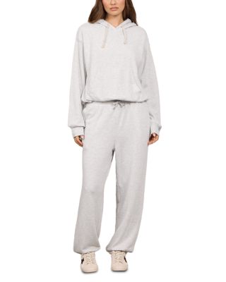 Vintage Grey Butter Fleece Bubble Hem Hoodie & Vintage Grey Butter Fleece Jogger Pants