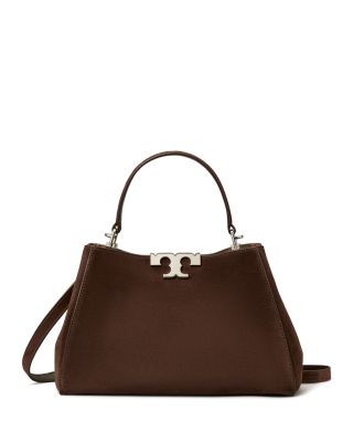 Eleanor Medium Suede Satchel