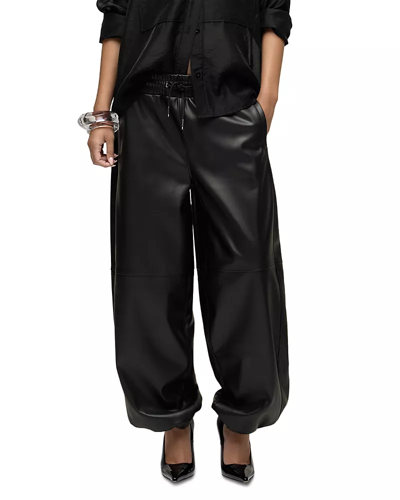 Hudson Faux Leather Balloon Joggers