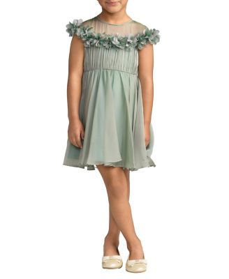 Girls' Midi Dress With 3D Flowers - Little Kid, Big Kid