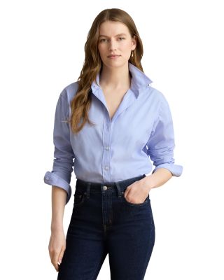 Cotton Relaxed Button Front Shirt