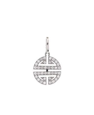  Longevity Charm 18K White Gold and Diamonds