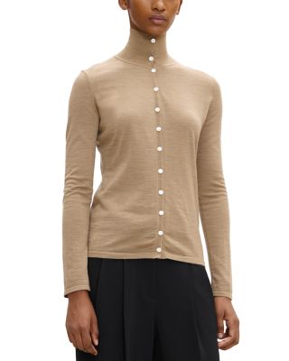 Slim Turtleneck Top in Regal Wool