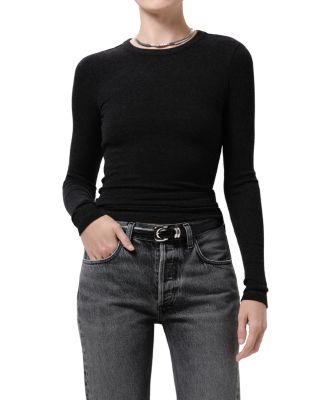 Citizens of Humanity Bina Ribbed Crewneck Top