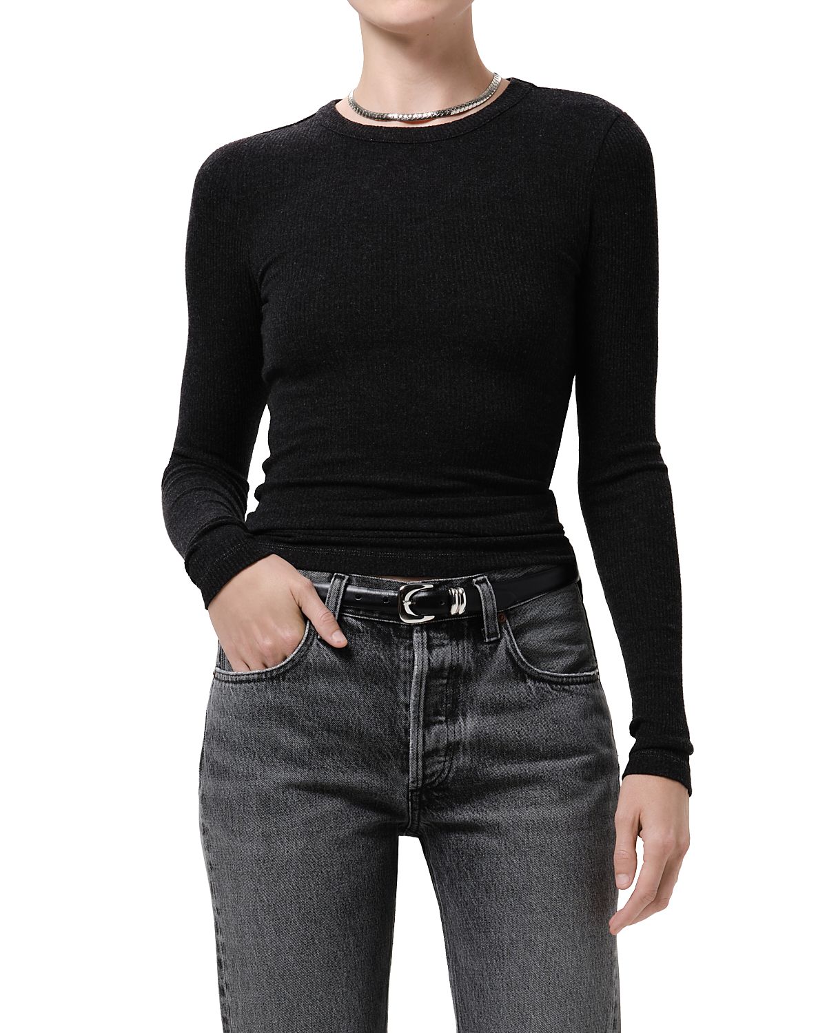 Citizens of Humanity Bina Ribbed Crewneck Top