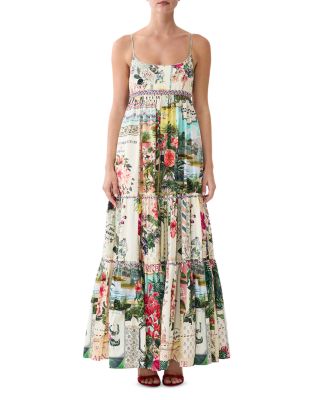 Cotton Empire Waist Maxi Dress
