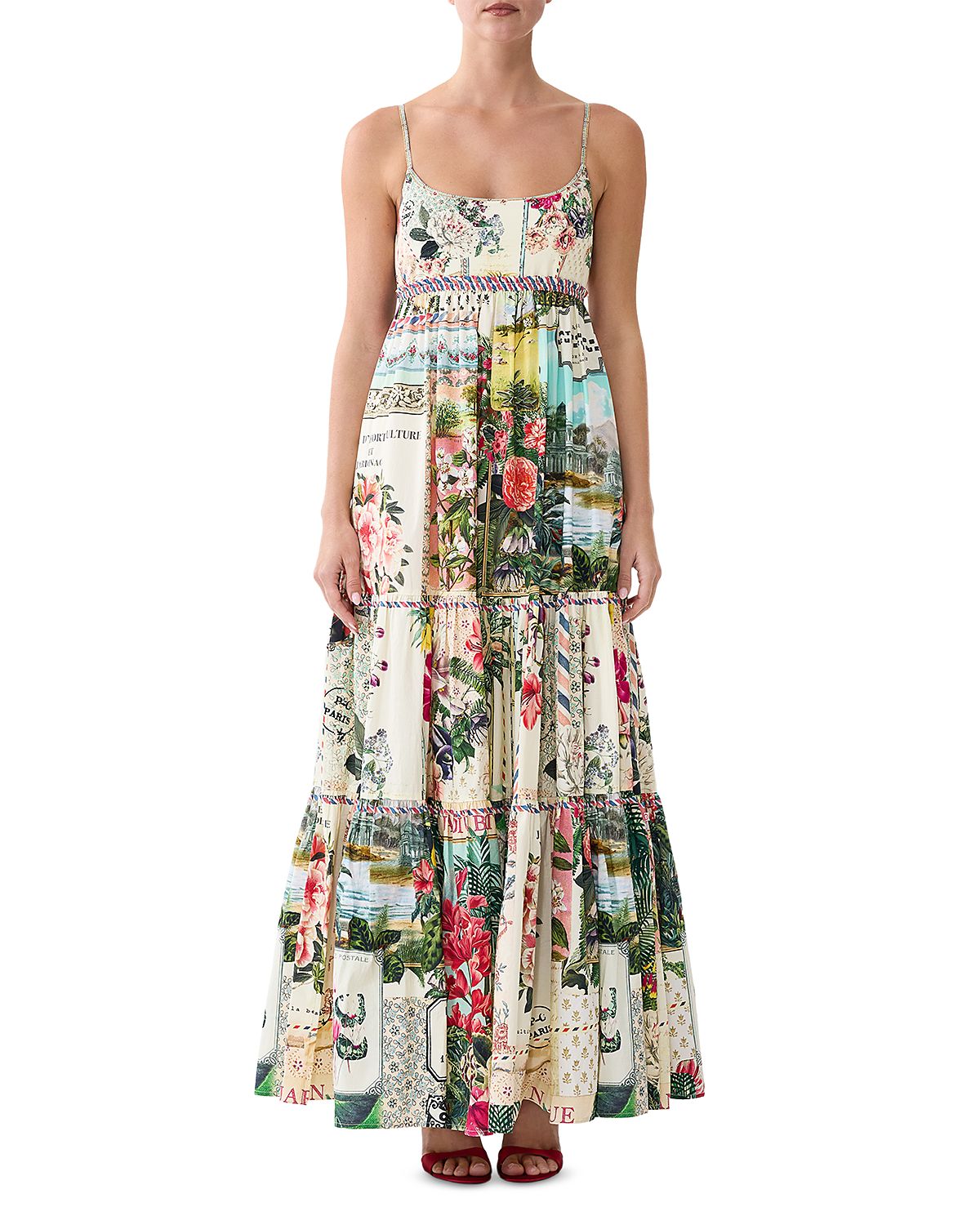 Camilla Cotton Empire Waist Maxi Dress