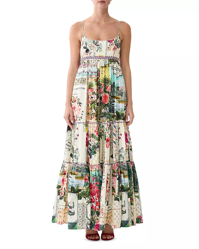 Camilla Cotton Empire Waist Maxi Dress
