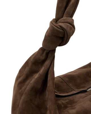 Effie S Large Suede Shoulder Bag