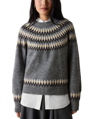 Fair Isle Round Neck Sweater