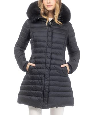  Apres-Ski Horizontal Jacket with Detachable Toscana Lamb Hood Trim