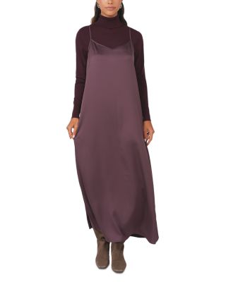 Satin A Line Maxi Slip Dress