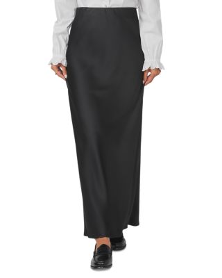 Brushed Straight Maxi Skirt