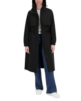 Amelia Hooded Zip Front Coat 
