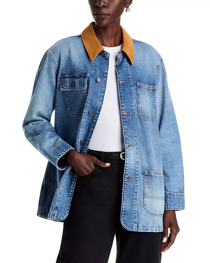 Johnny Was California Sunrise Denim Jacket in Vintage Denim
