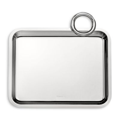 Vertigo Silver-Plated Single Handle Tray
