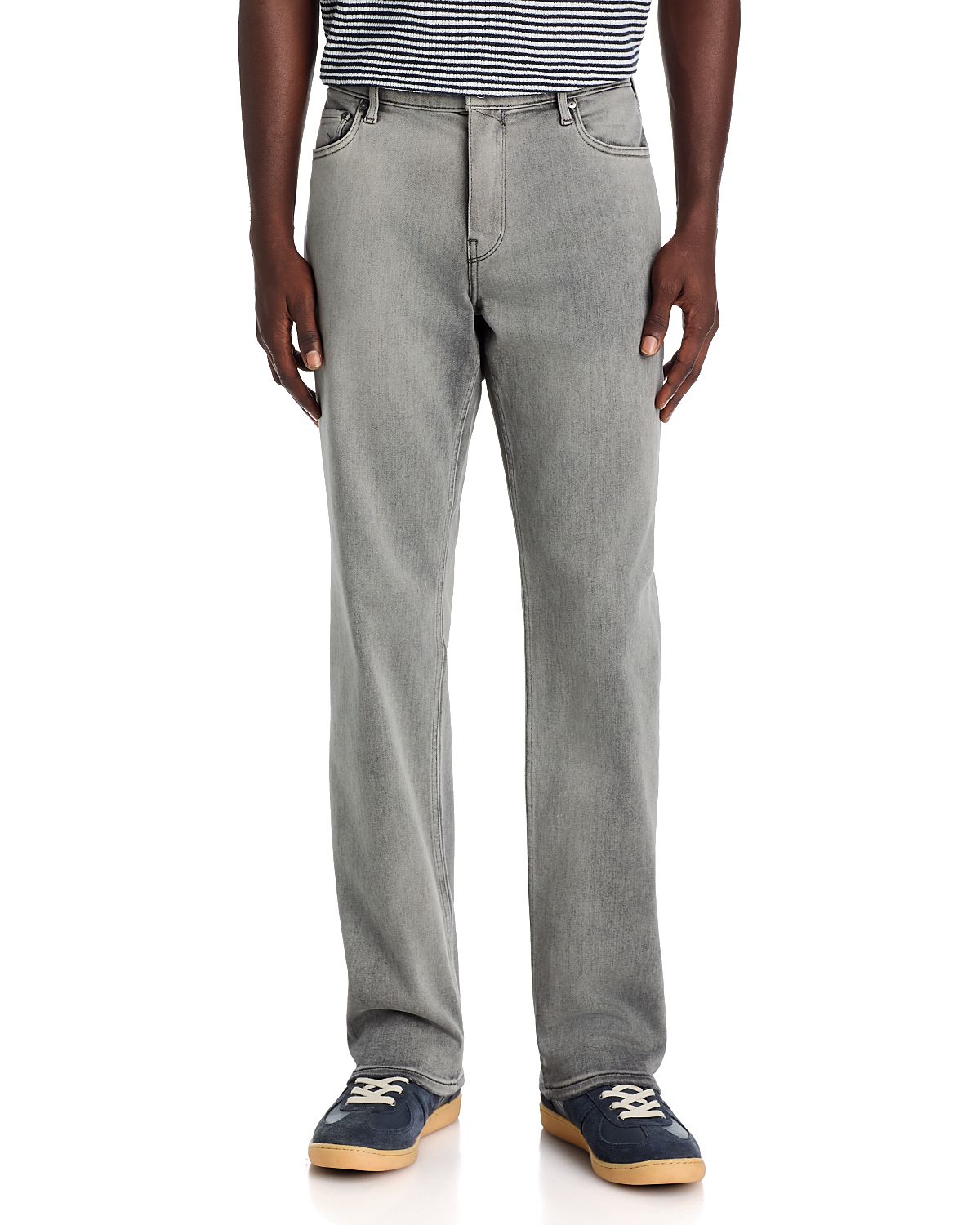 Paige Normandie Gaines Cotton Blend Straight Fit Jeans