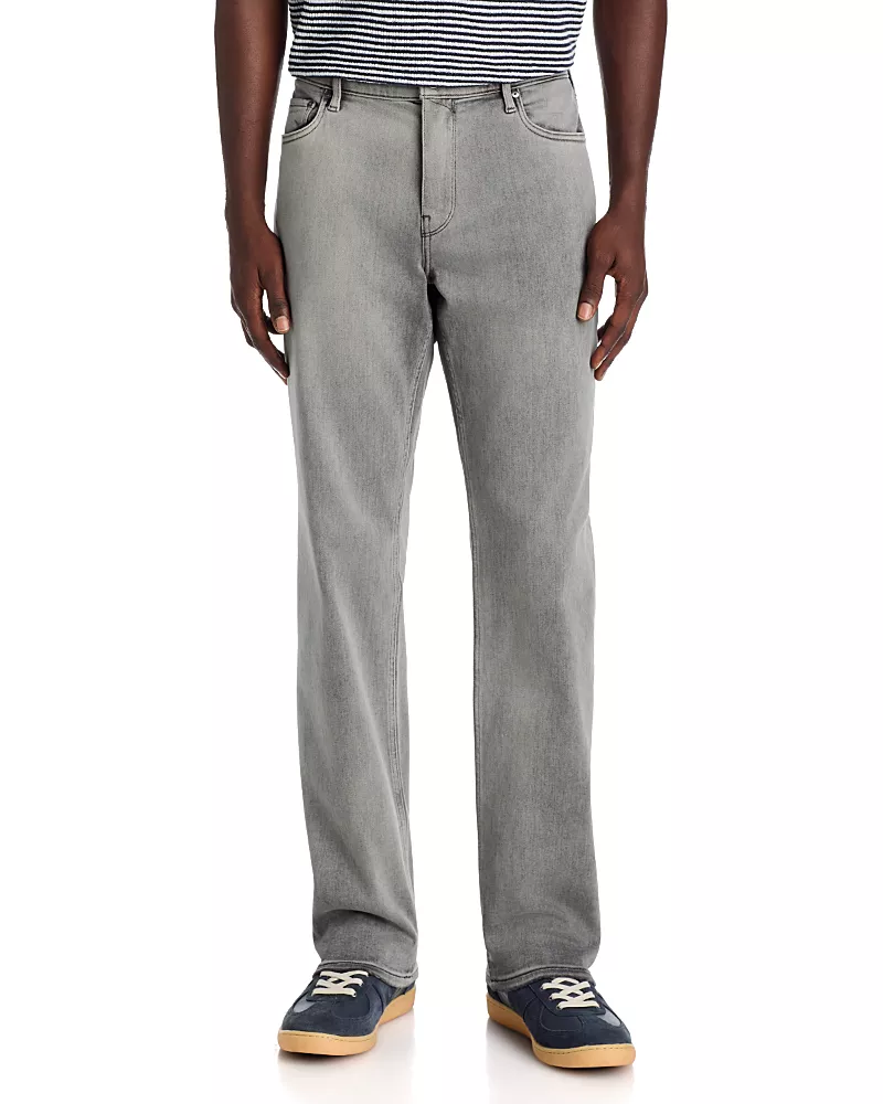 Paige Normandie Gaines Cotton Blend Straight Fit Jeans