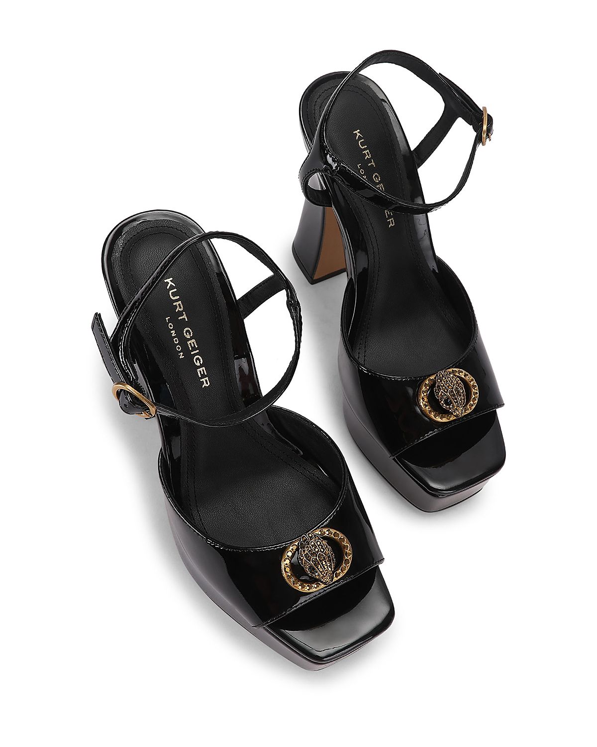 Kurt Geiger London Women's Chelsea Peep Toe Platform Sandals