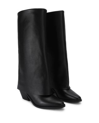Women's Chiltern Folded Leather Knee High Boots