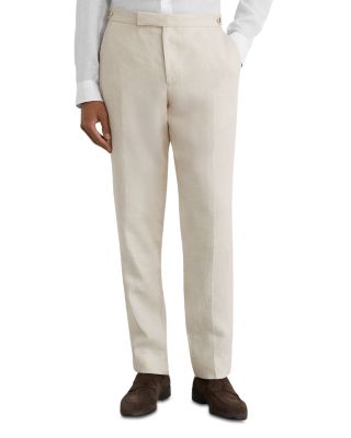Atlantic Tailored Fit Linen Twill Suit Trousers