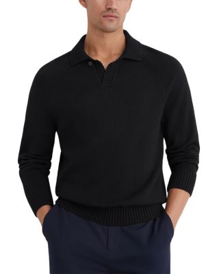 Ashdown Cotton Open Collar Polo Sweater