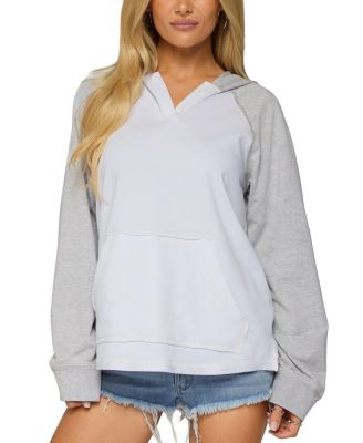 Jozie Contrast Raglan French Terry Hoodie