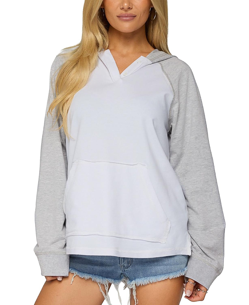 Edikted Jozie Contrast Raglan French Terry Hoodie