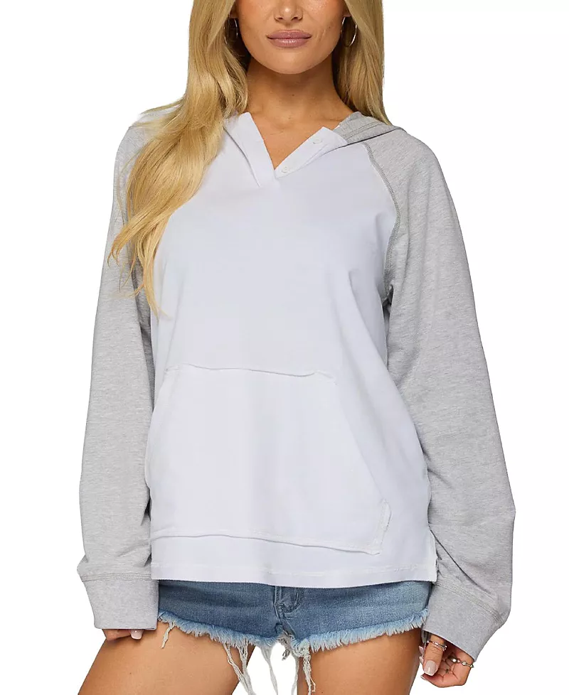 Edikted Jozie Contrast Raglan French Terry Hoodie