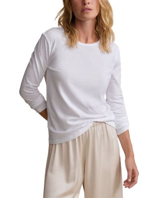 Jenni Kayne Cotton Long Sleeve Slim Tee