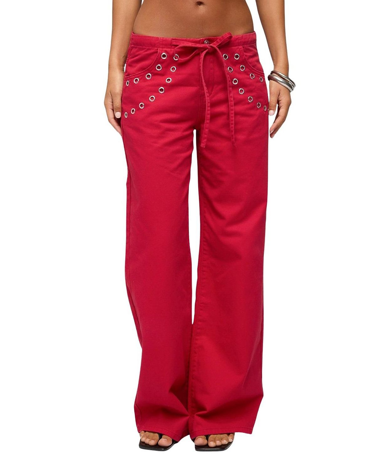 Edikted Kala Grommet Low Rise Baggy Jeans