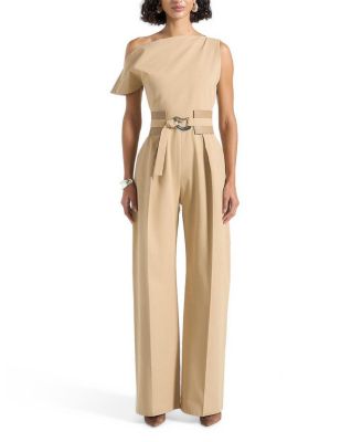 Valerie Tailored Off Shoulder Jumpsuit with Belt