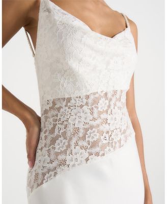 Naya Asymmetric Lace Maxi Dress - thumbnail 8