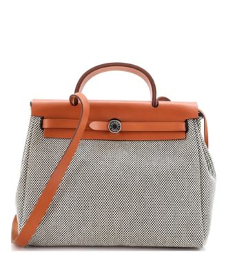31 Herbag Zip Criss Viking Toile and Leather