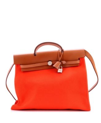 39 Herbag Zip Leather and Toile