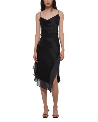 Helmut Lang Silk Handkerchief Hem Dress