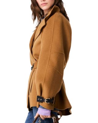Wool Blend Belted Coat - thumbnail 5