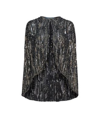  Vulsa Sequin-Embellished Cape