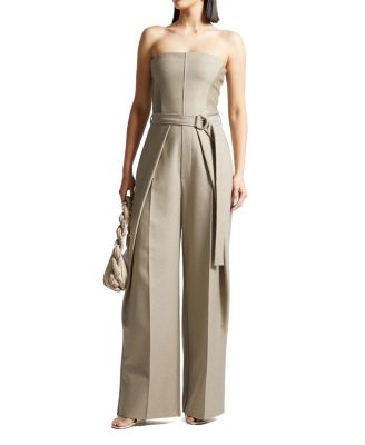 Sabine Tailored Pleat Jumpsuit with Belt