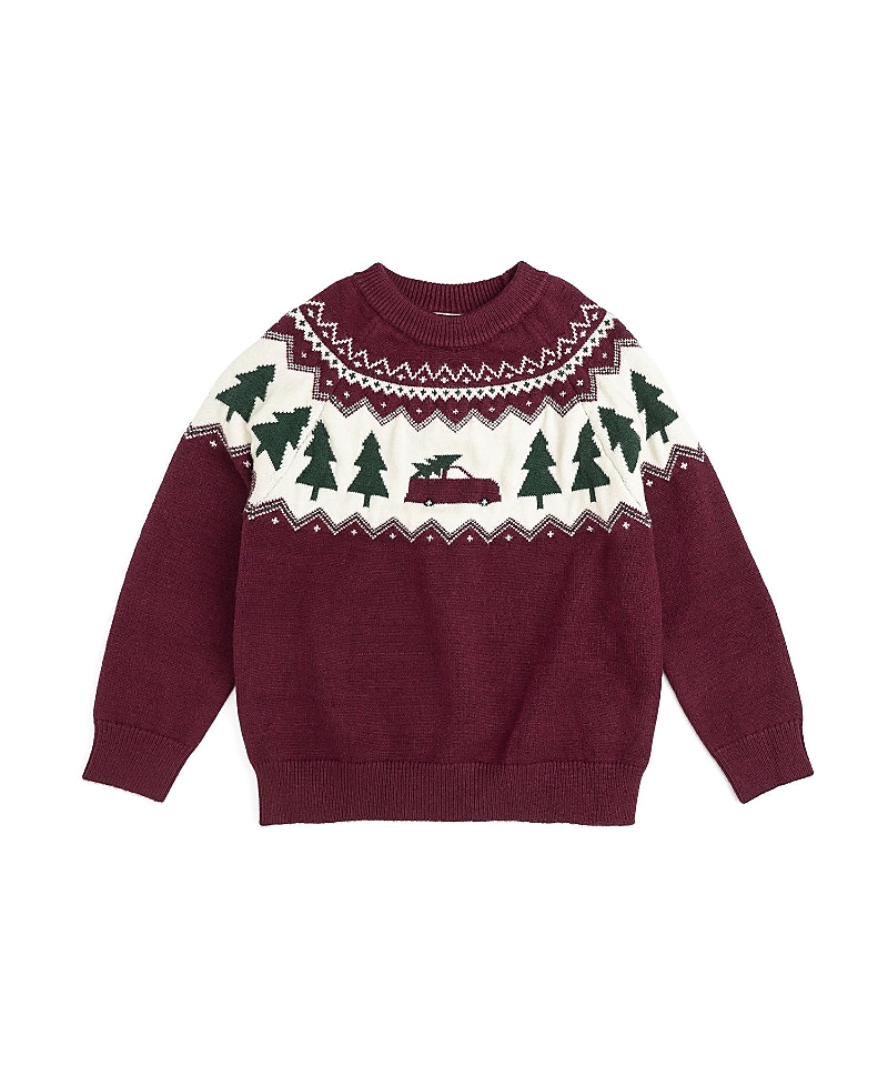 Sweet Wink Boys' Christmas Truck Fair Isle Sweater - Big Kid