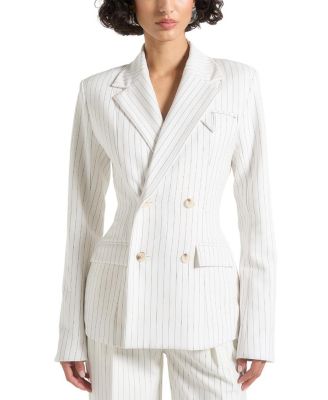 Maia Structured Pinstripe Blazer