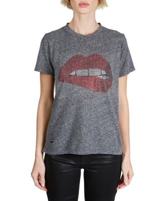  Capri Crystal  Bitting Lip Tee